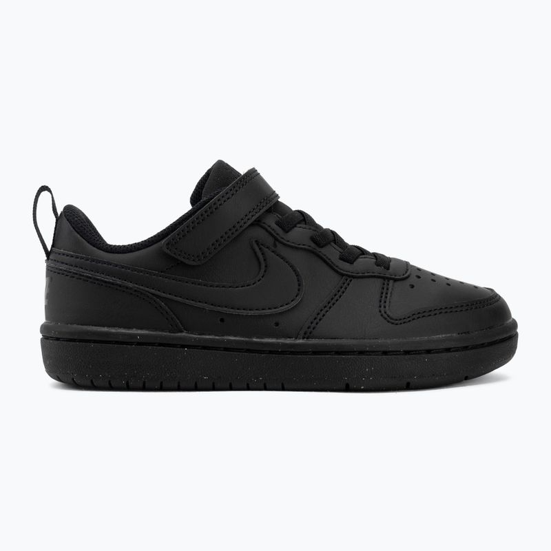 Scarpe Nike Court Borough Low Recraft da bambino nero/nero/nero 2