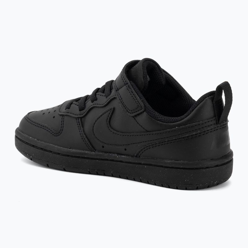Scarpe Nike Court Borough Low Recraft da bambino nero/nero/nero 3