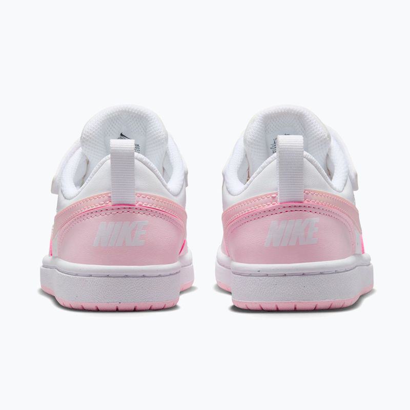 Scarpe per bambini Nike Court Borough Low Recraft white/pink foam 4