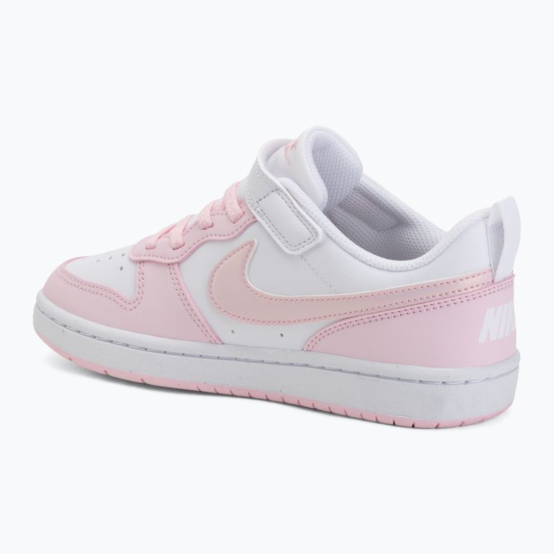 Scarpe per bambini Nike Court Borough Low Recraft white/pink foam 3