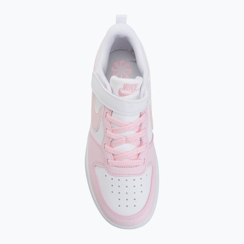 Scarpe per bambini Nike Court Borough Low Recraft white/pink foam 5
