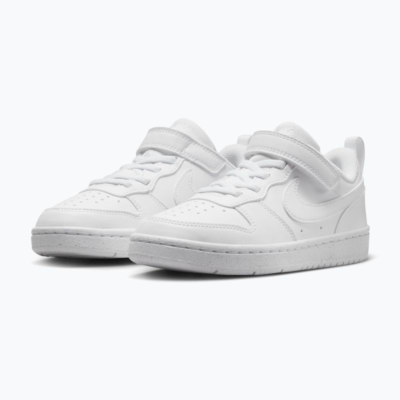 Scarpe per bambini Nike Court Borough Low Recraft white/white/white 3