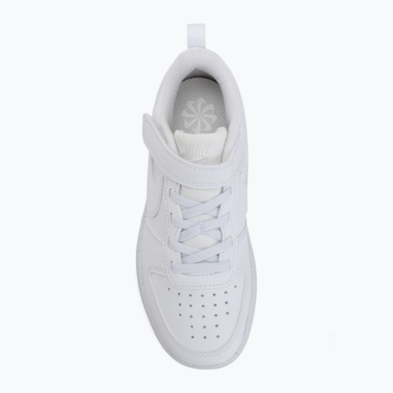 Scarpe per bambini Nike Court Borough Low Recraft white/white/white 5