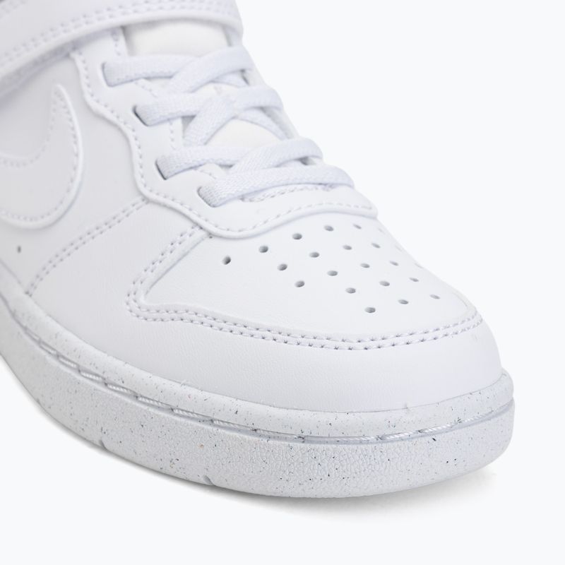 Scarpe per bambini Nike Court Borough Low Recraft white/white/white 7