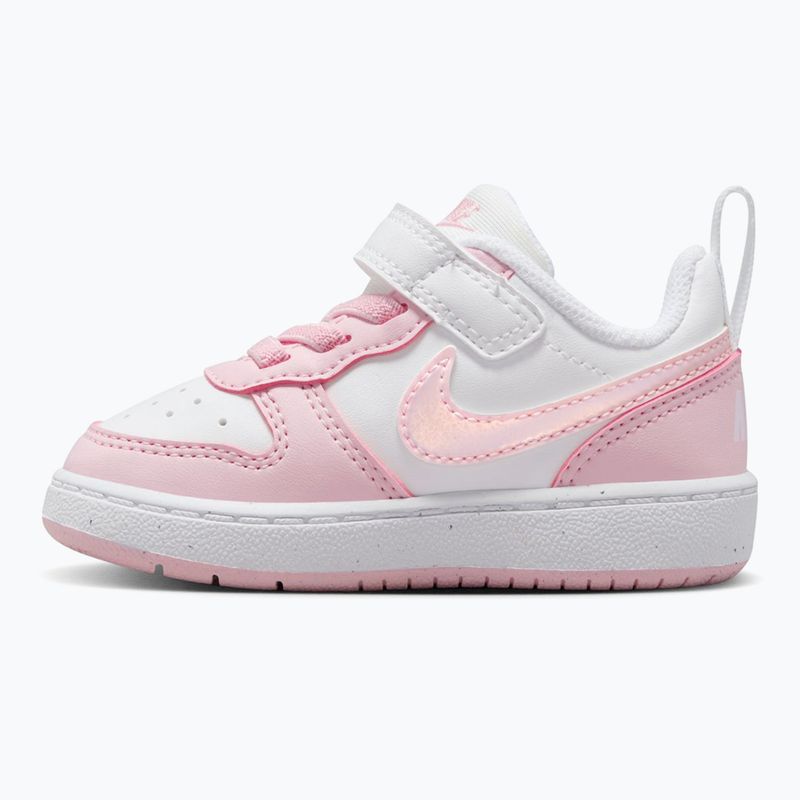 Scarpe per bambini Nike Court Borough Low Recraft white/pink foam 2