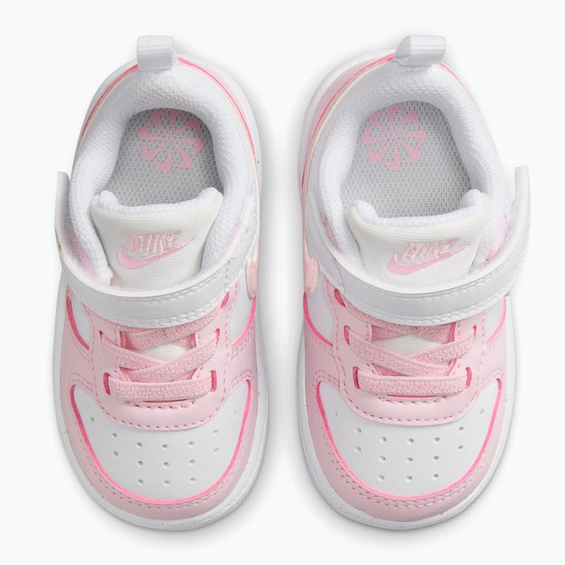 Scarpe per bambini Nike Court Borough Low Recraft white/pink foam 4