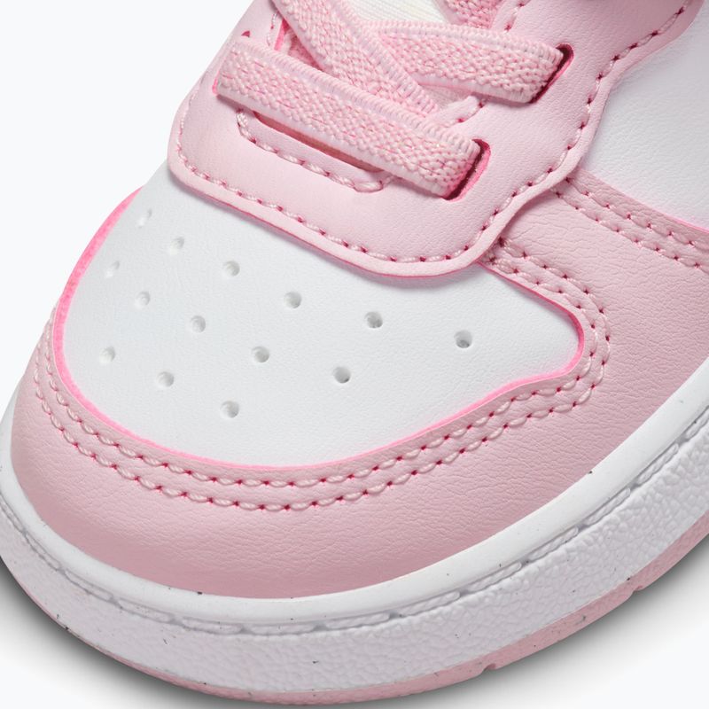 Scarpe per bambini Nike Court Borough Low Recraft white/pink foam 5