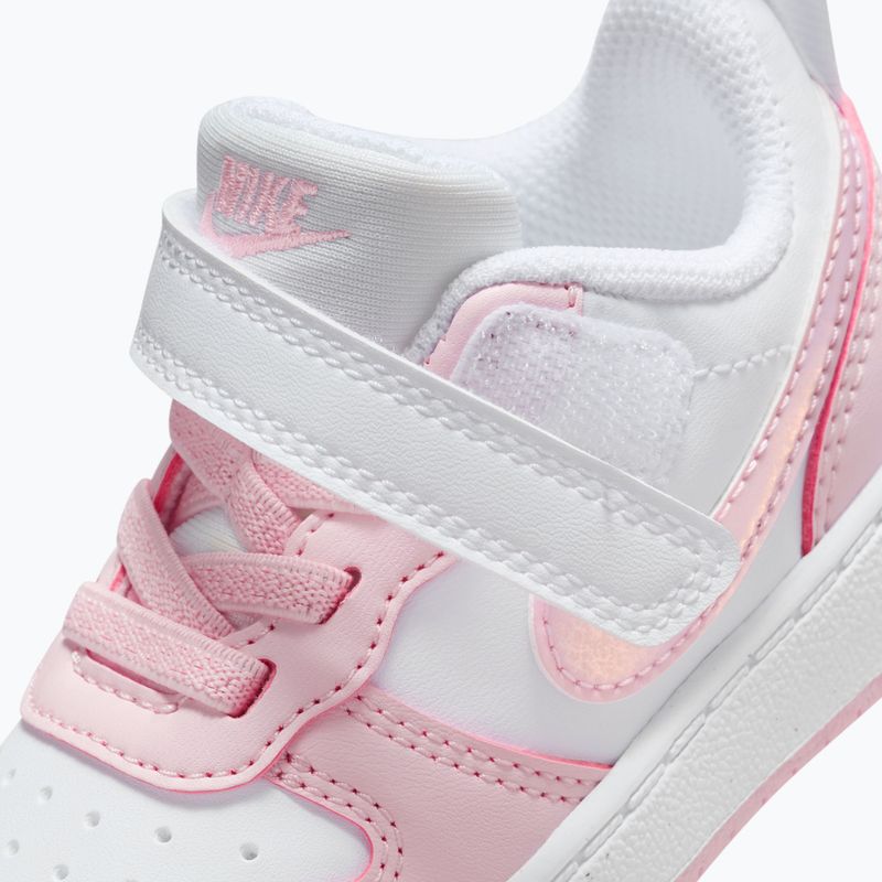 Scarpe per bambini Nike Court Borough Low Recraft white/pink foam 6