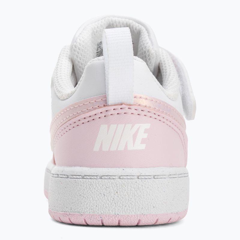 Scarpe per bambini Nike Court Borough Low Recraft white/pink foam 6