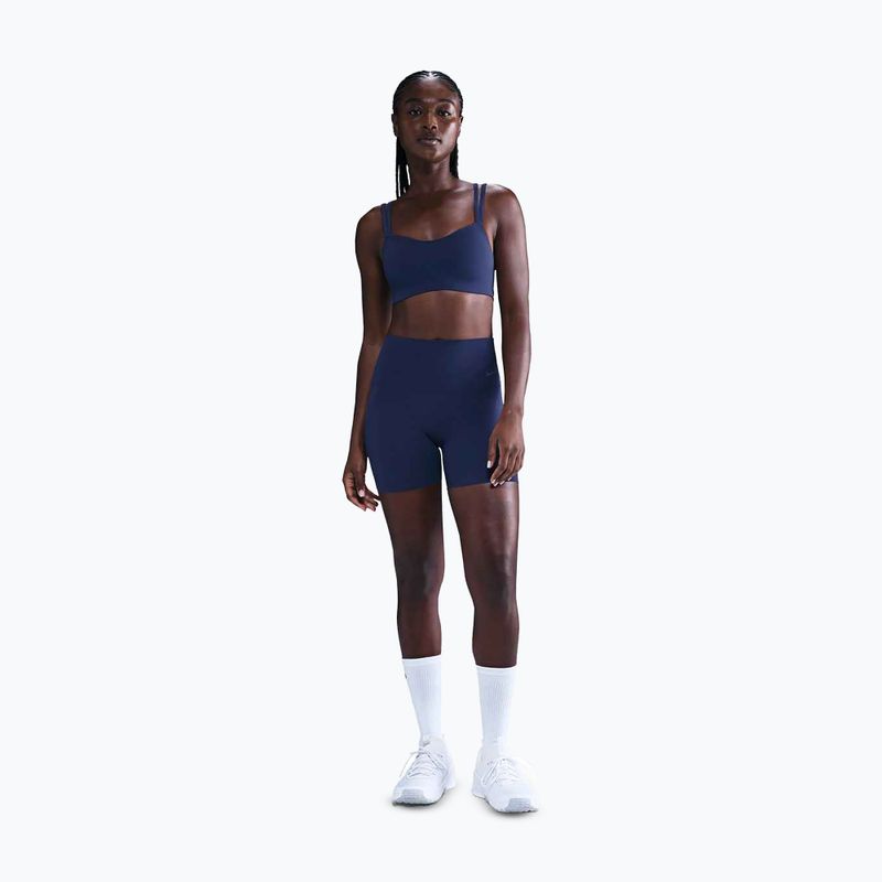 Reggiseno sportivo Nike Zenvy Strappy midnight navy/white 2