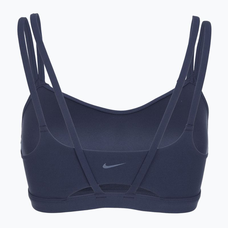 Reggiseno sportivo Nike Zenvy Strappy midnight navy/white 7