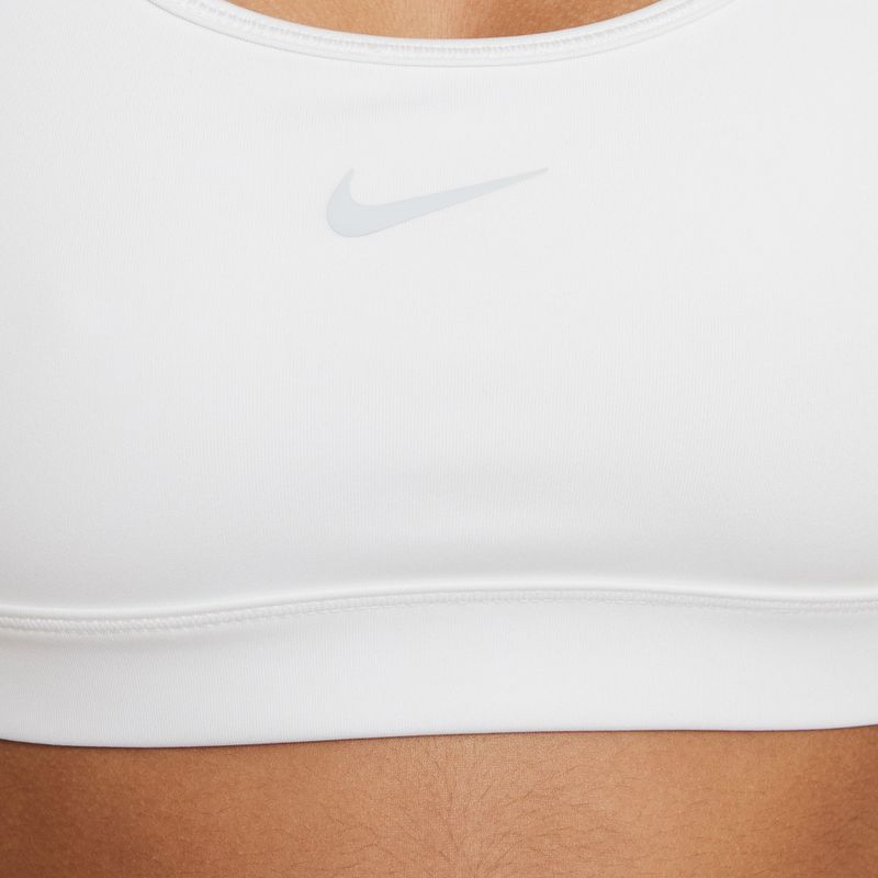 Reggiseno sportivo da bambina Nike Swoosh white/pure platinum 5