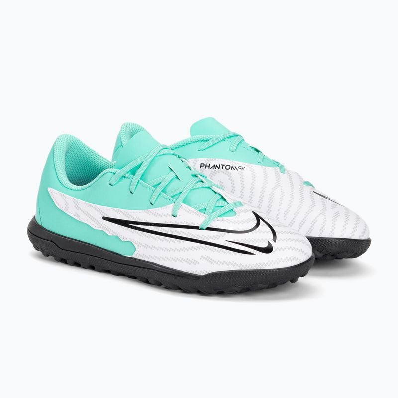 Scarpe da calcio da bambino Nike JR Phantom GX Club TF iper turchese/fucsia dream/bianco/nero 4