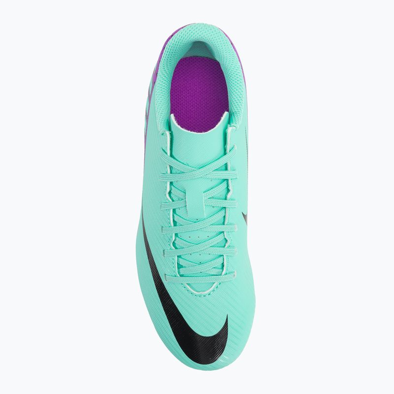 Scarpe da calcio per bambini Nike JR Mercurial Zoom Vapor 15 FG/MG iper turchese/nero/bianco/fucsia dream 6