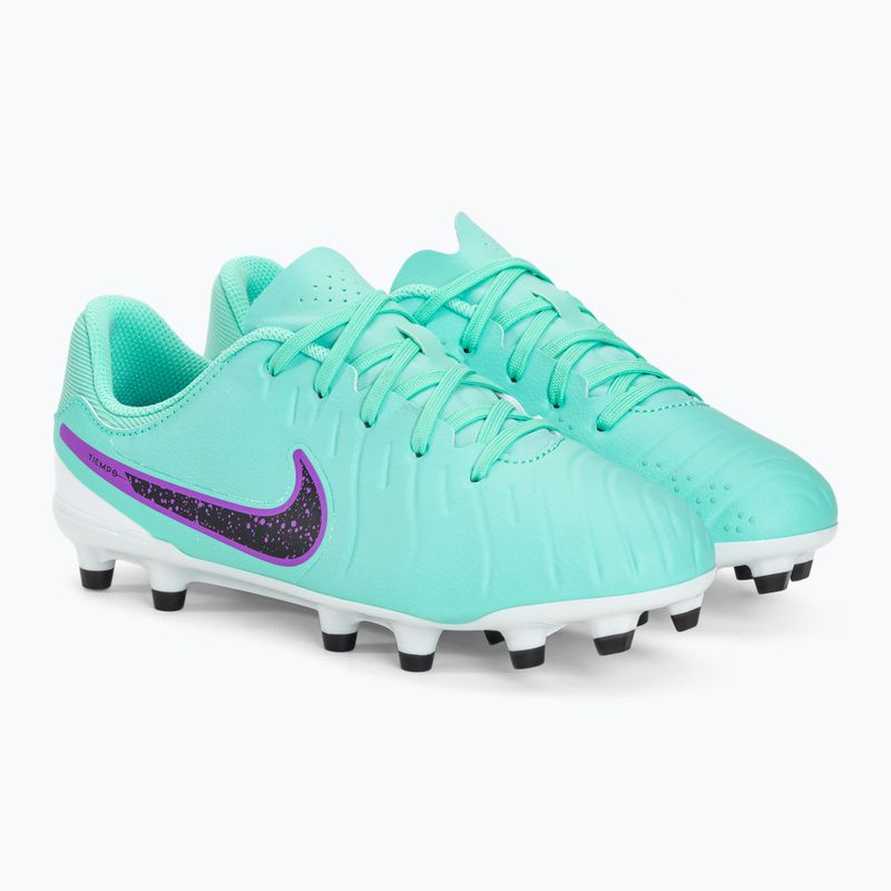 Nike Jr Legend 10 Academy FG/MG scarpe da calcio per bambini iper turchese/fucsia dream/nero 4