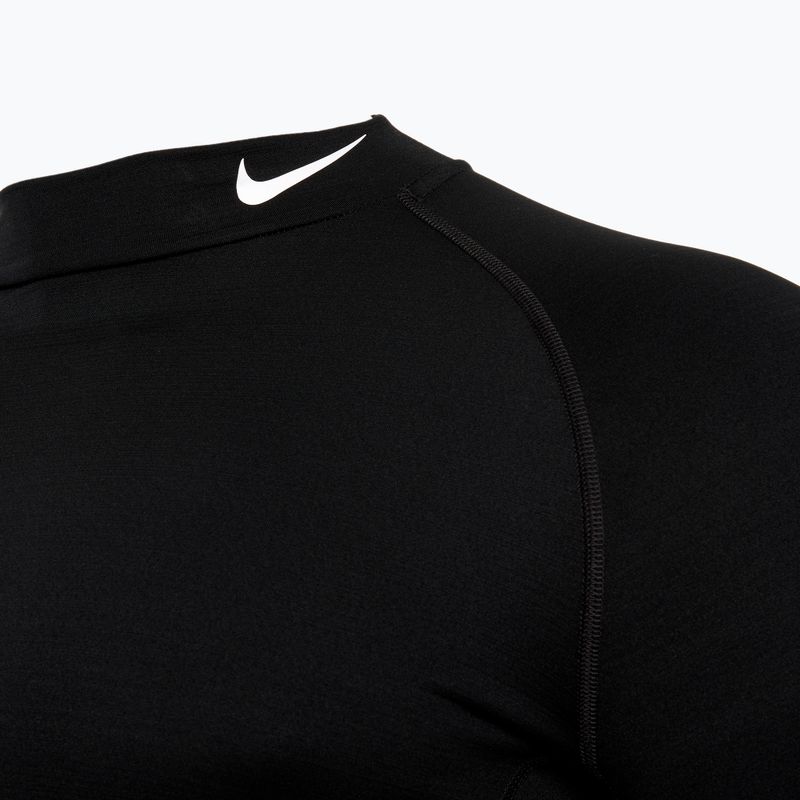 Maglia a maniche lunghe da allenamento Nike Pro Dri-Fit Warm bianco/nero da uomo 3