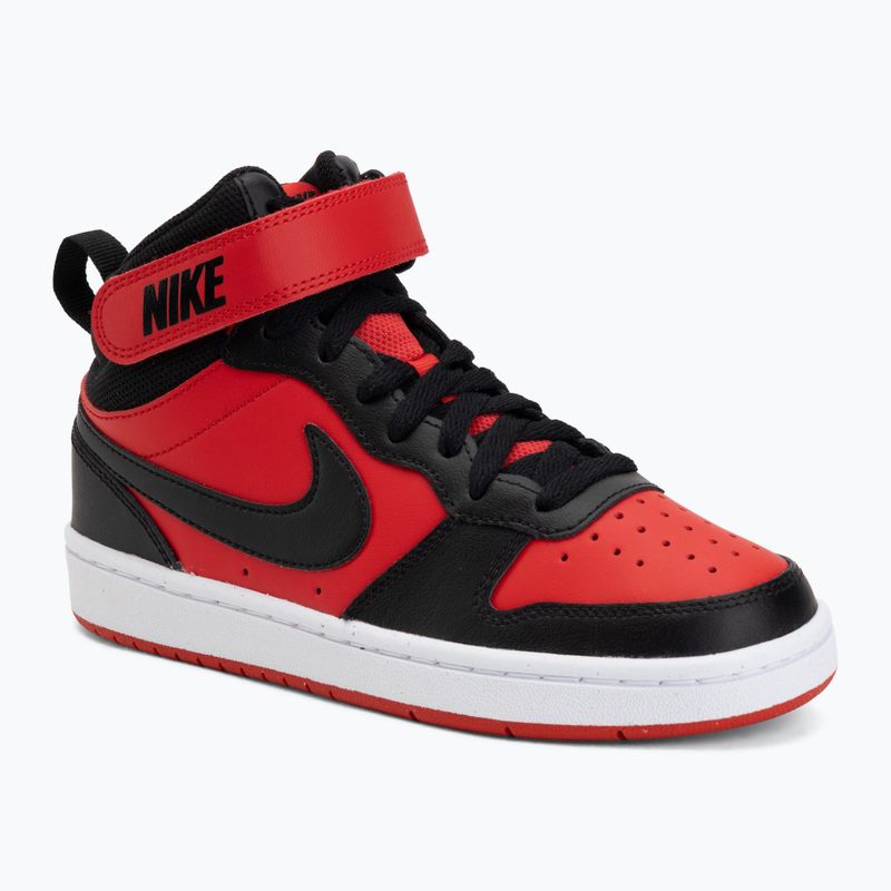 Scarpe Nike Court Borough Mid 2 university red/white/black