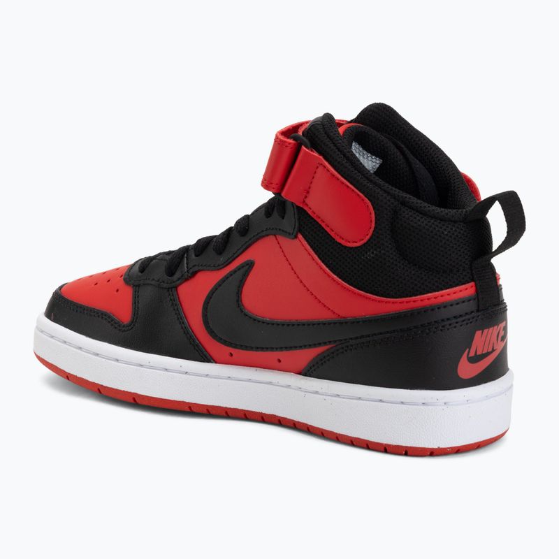 Scarpe Nike Court Borough Mid 2 university red/white/black 3