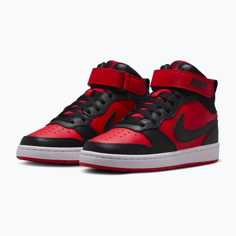 Scarpe  Nike Court Borough Mid 2 university red/white/black 3