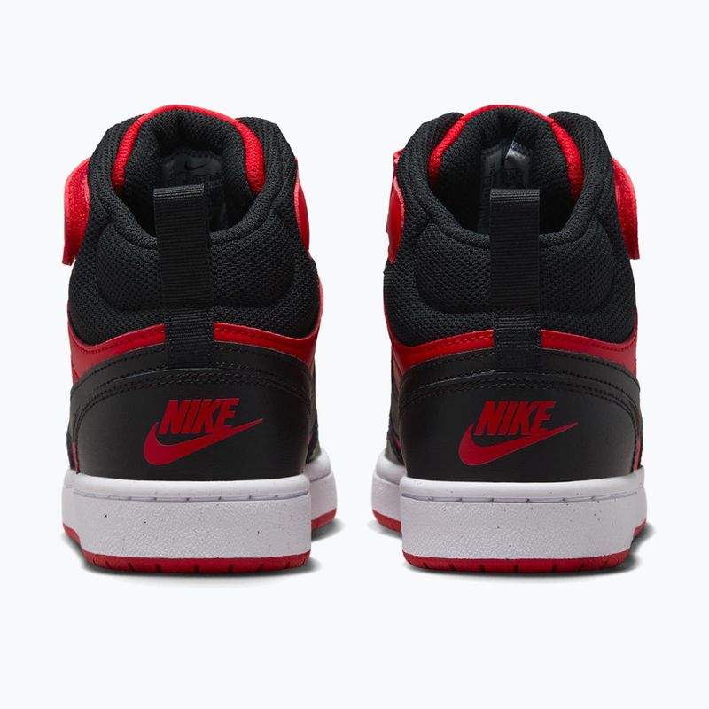 Scarpe per bambini Nike Court Borough Mid 2 university red/white/black 4