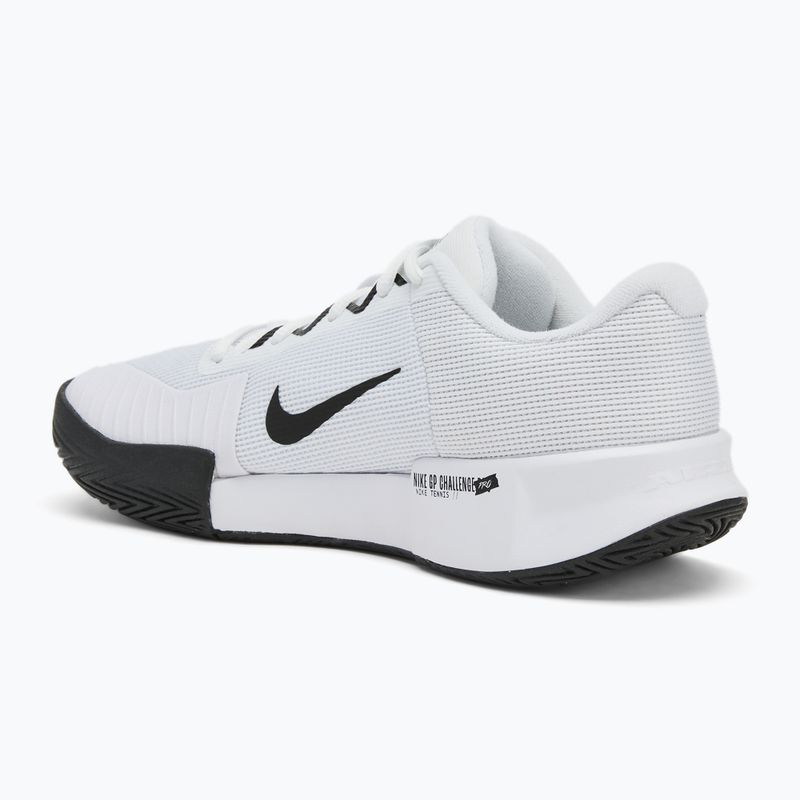 Scarpe da tennis da donna Nike GP Challenge Pro bianco/bianco/nero 3