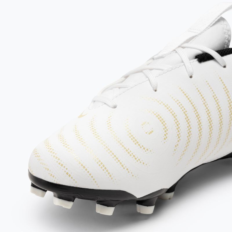 Scarpe da calcio Nike Phantom GX II Academy FG/MG Junior bianco/oro metallizzato/nero per bambini 7