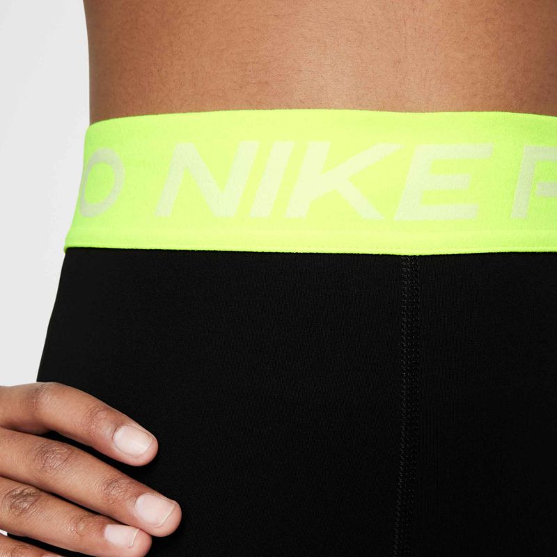 Leggings Nike Pro Dri-FIT comet nero/volt/bianco da bambino 4