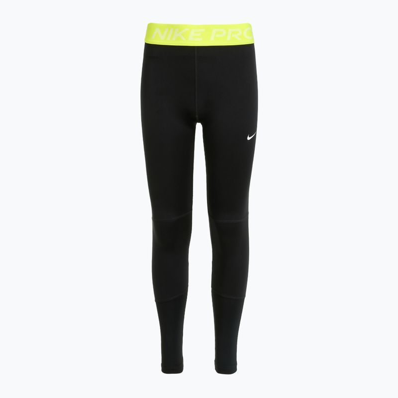 Leggings Nike Pro Dri-FIT comet nero/volt/bianco da bambino 6