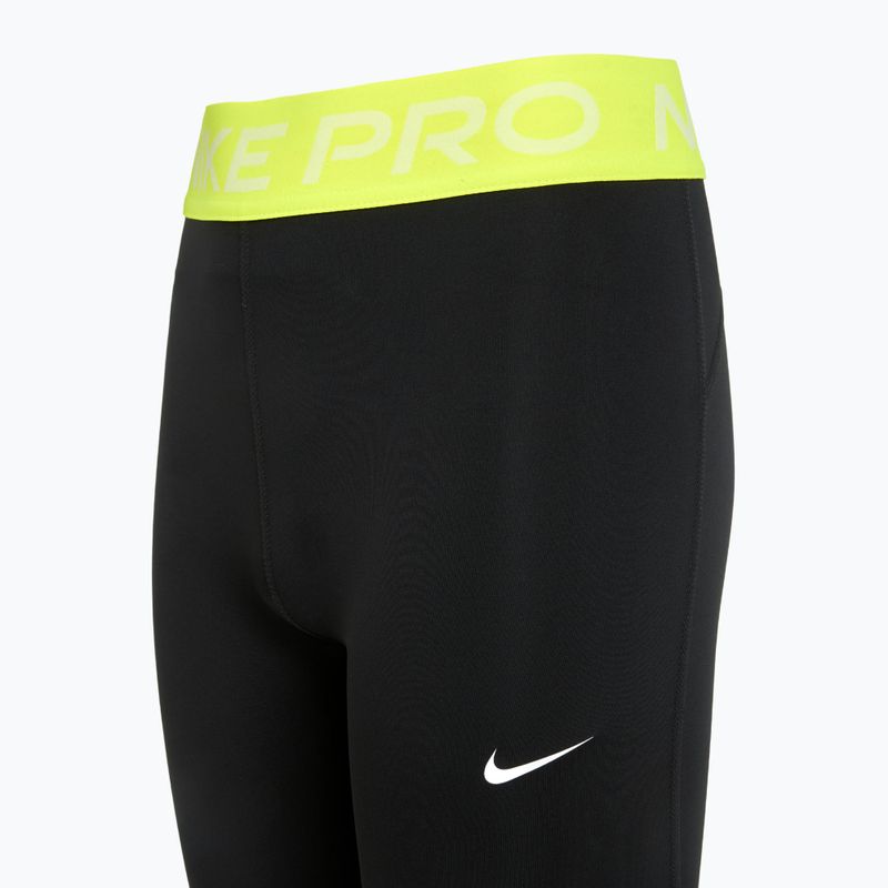 Leggings Nike Pro Dri-FIT comet nero/volt/bianco da bambino 8