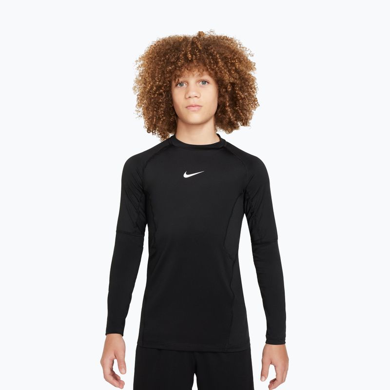 Longsleeve per bambini Nike Pro Dri-Fit black/white
