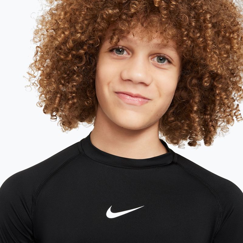 Longsleeve per bambini Nike Pro Dri-Fit black/white 4