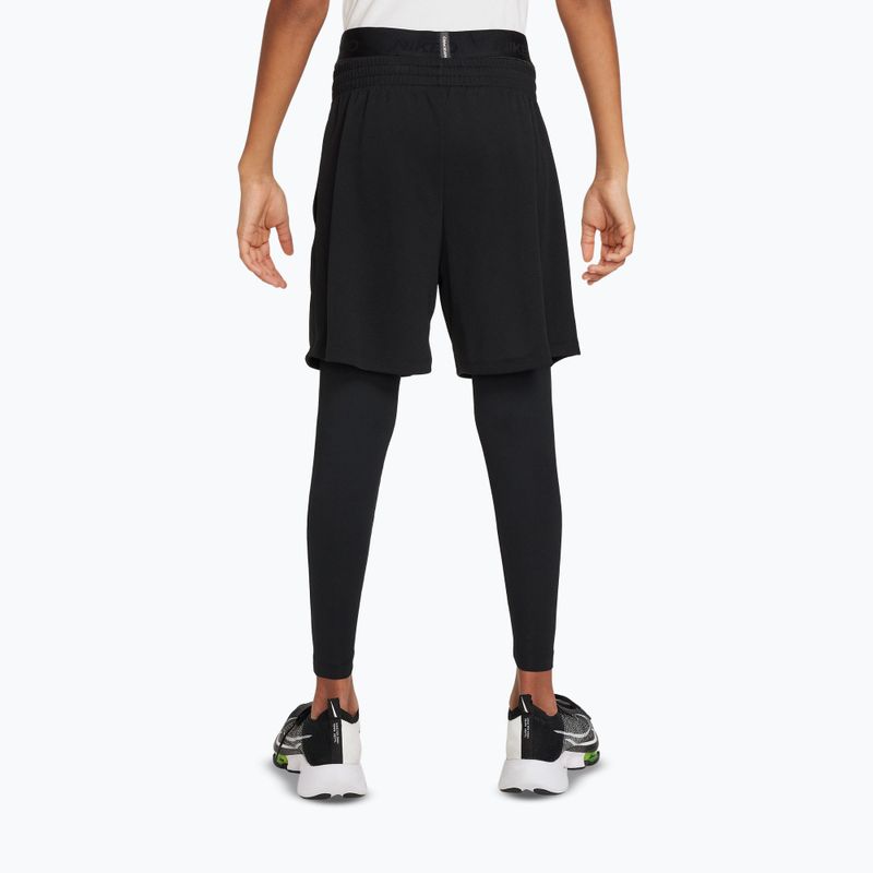 Leggings da bambino Nike Pro Dri-FIT black/black/white 3