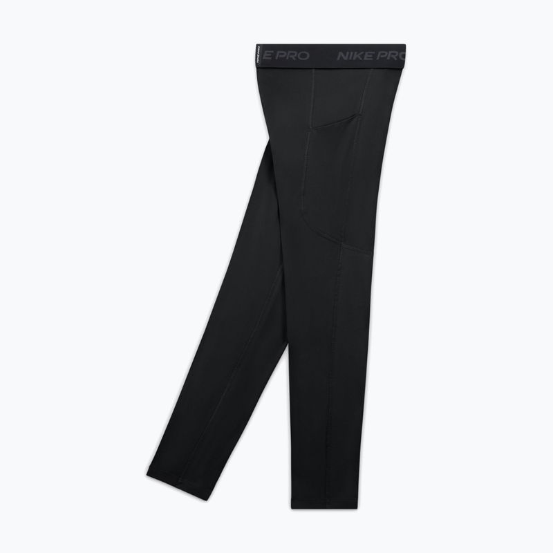 Leggings da bambino Nike Pro Dri-FIT black/black/white 7