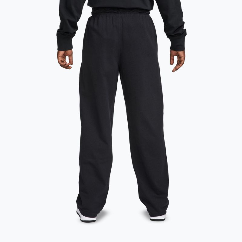 Pantaloni da uomo Nike Sportswear Club Knit Open-Hem black/white 3