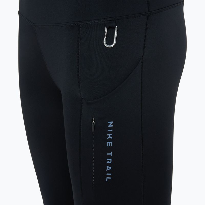 Leggings donna Nike Trial Go a vita alta 7/8 nero/grigio fumo scuro/grigio fumo scuro 3