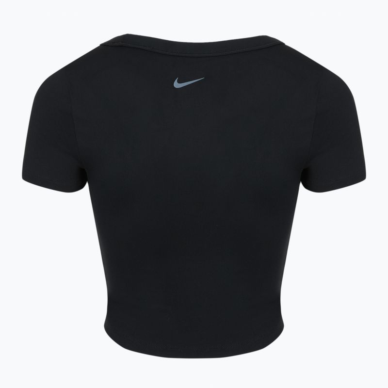 Maglietta da allenamento da donna Nike One Fitted Dri-Fit Cropped Top nero 8