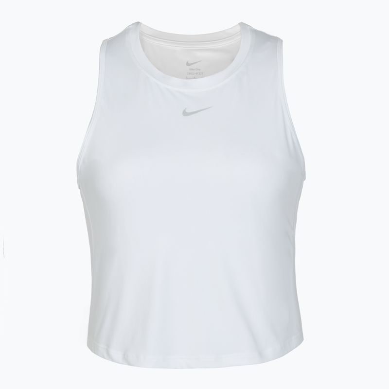 Maglietta da allenamento da donna Nike One Classic Dri-Fit Cropped Tank bianco 6