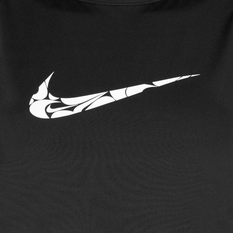 Canotta da running donna Nike One Graphic TT nero/bianco 3