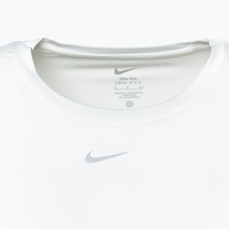 Maglietta Nike One Classic Dri-Fit bianco/nero da donna 3