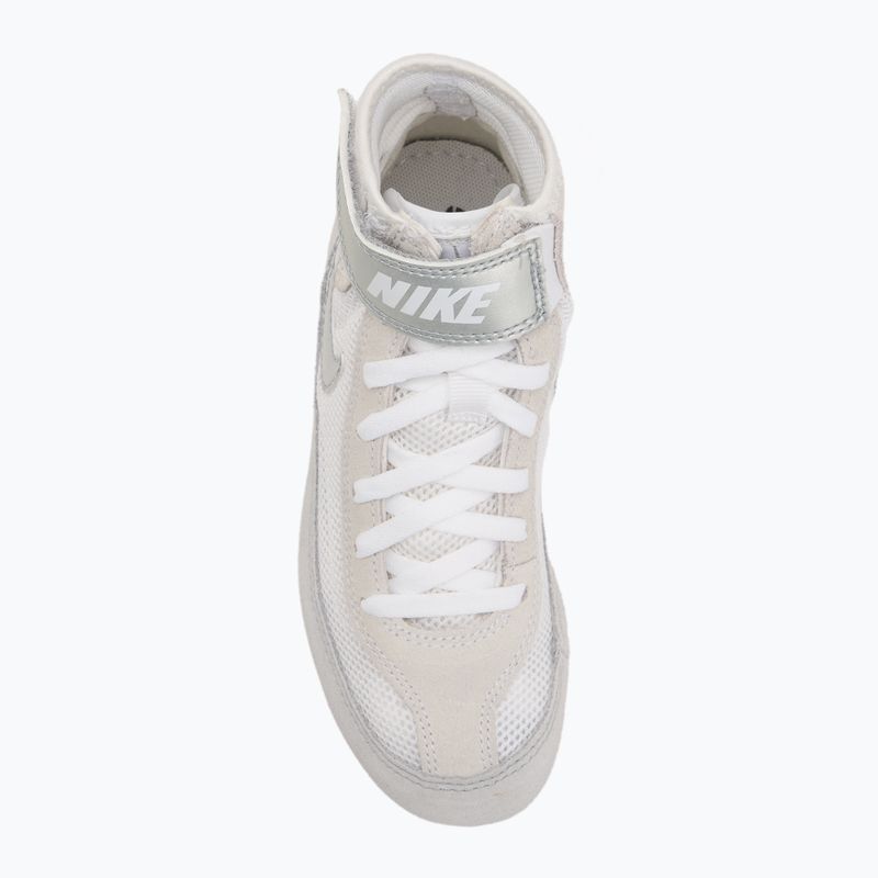 Nike Speedsweep VII scarpe da wrestling per bambini bianco/argento metallico 5