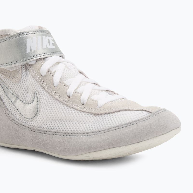 Nike Speedsweep VII scarpe da wrestling per bambini bianco/argento metallico 7