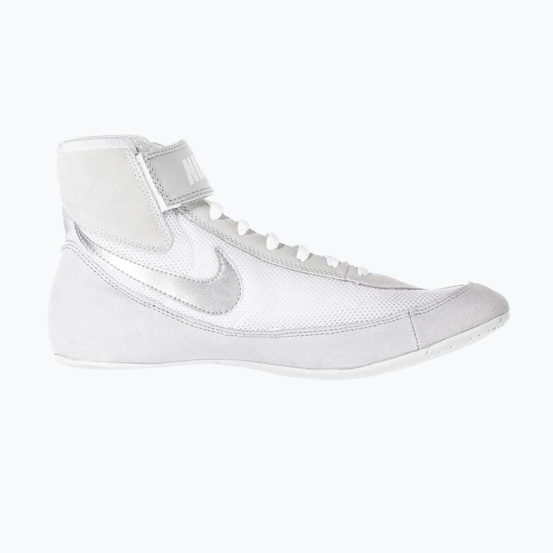 Nike Speedsweep VII scarpe da wrestling per bambini bianco/argento metallico 8