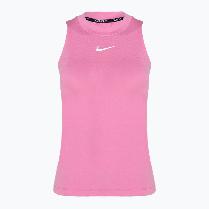 Canotta tennis donna Nike Court Dri-Fit Advantage Tank giocosa rosa/bianco