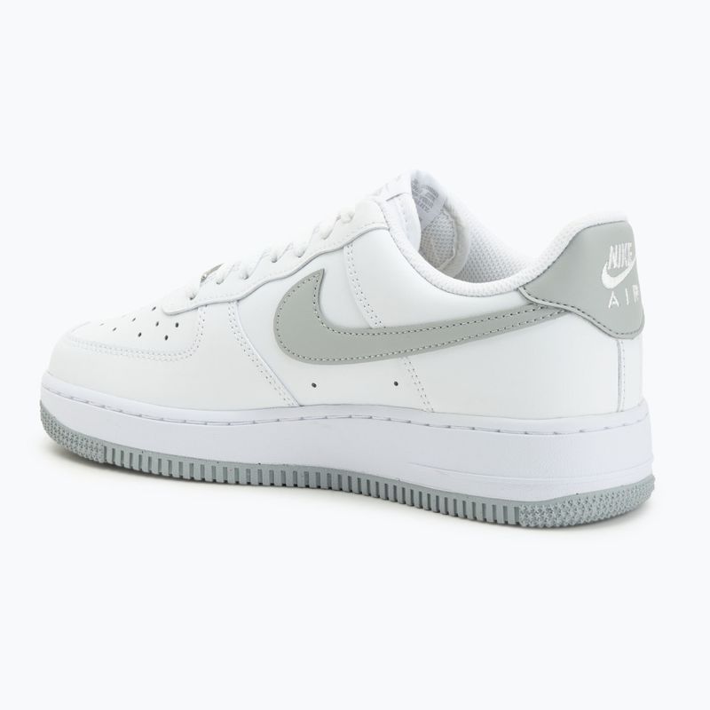 Scarpe da uomo Nike Air Force 1 '07 white/white/light smoke grey 3