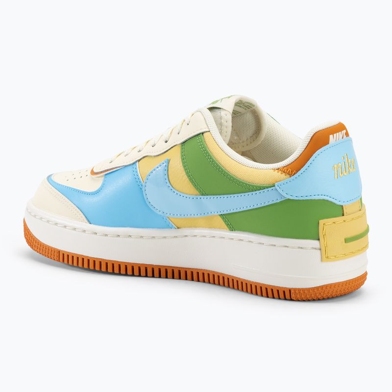 Nike Air Force 1 Shadow scarpe da donna latte di cocco/blu acquario/satellite 3