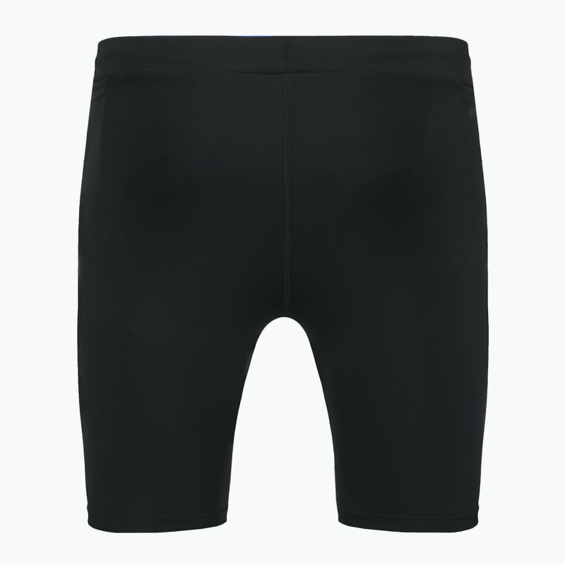 Pantaloncini da corsa Nike Fast Dri-Fit Brief foderati 1/2 tight da uomo nero/nero 2