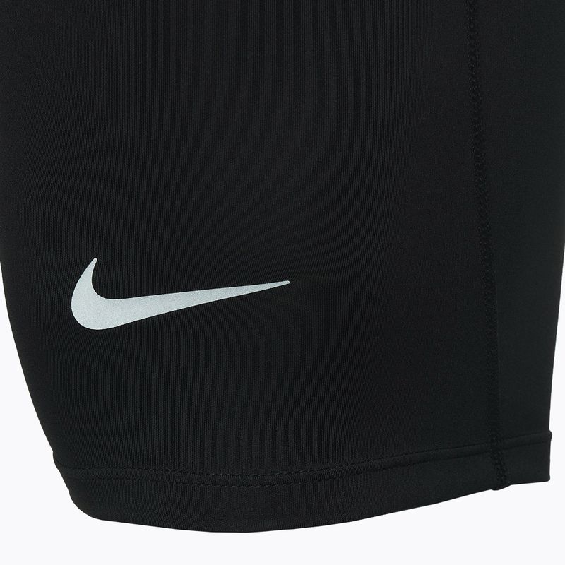 Pantaloncini da corsa Nike Fast Dri-Fit Brief foderati 1/2 tight da uomo nero/nero 3