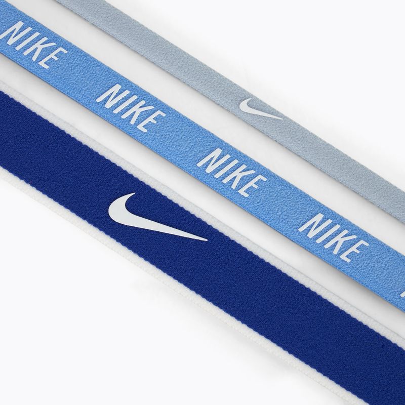 Fasce per capelli Nike Mixed Width Headband 3 pz light armory blue/university blue/white 2