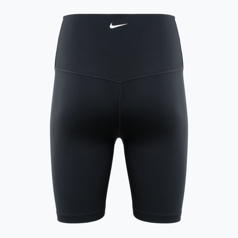 Pantaloncini Nike One a vita alta da donna nero/vela 2