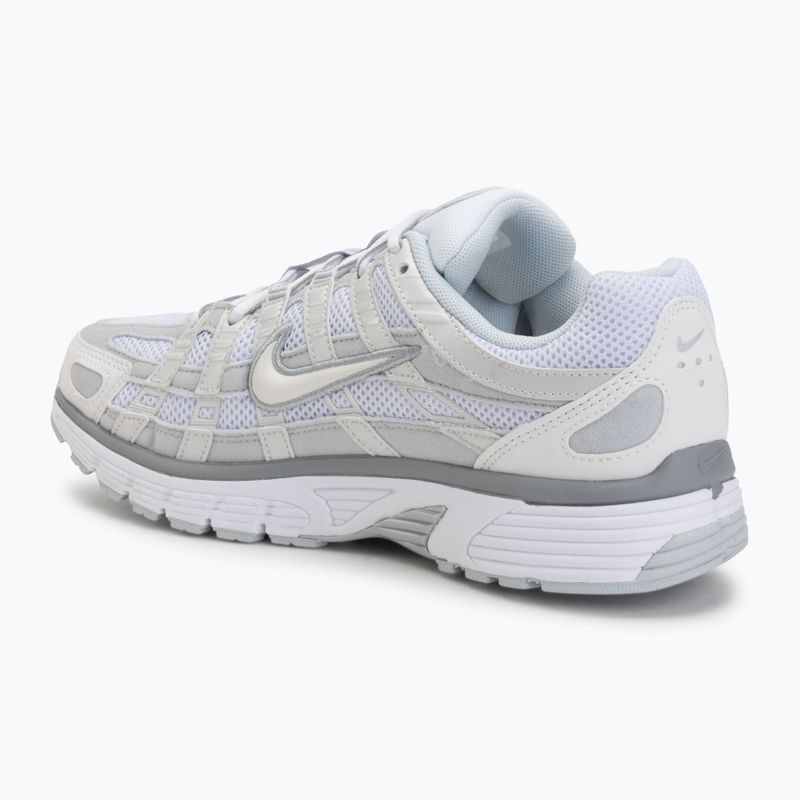 Scarpe da donna Nike P-6000 metallic summit white/pure platinum/white 3